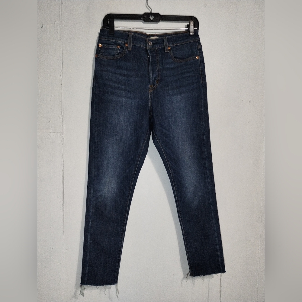 Levi's Dark Blue Ankle Jeans